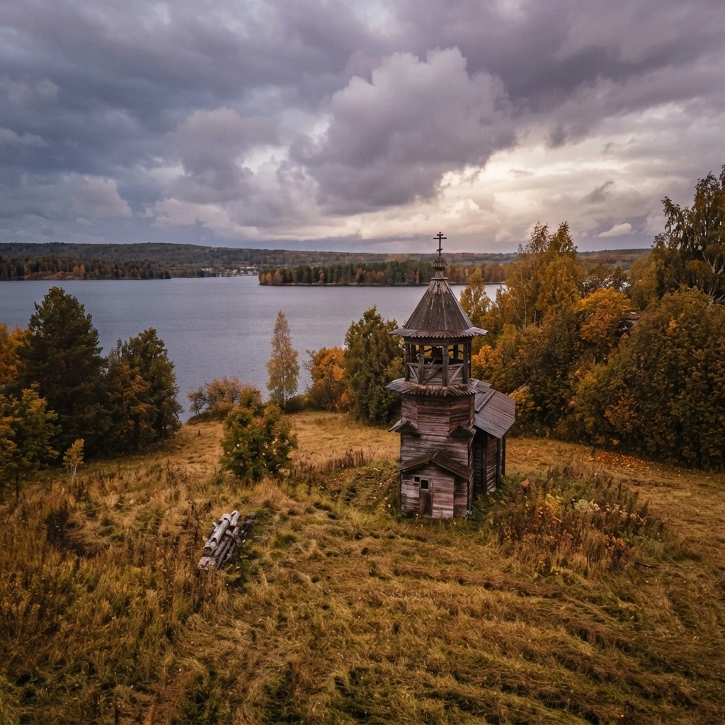 Часовня в деревне Мижостров
