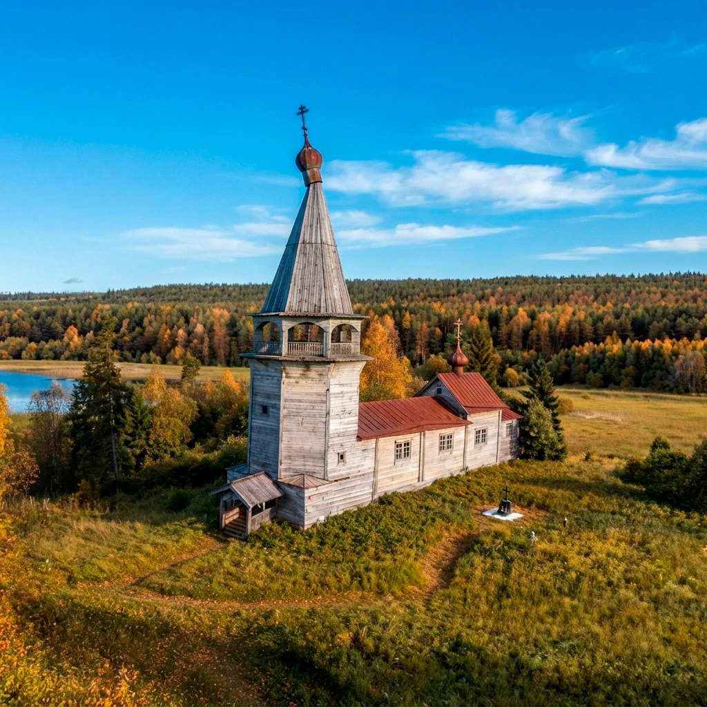 Церковь Николая Чудотворца в урочище Вёгоруксы Республики Карелия